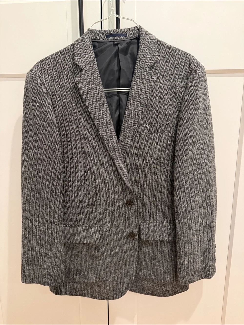 J. Crew Gray Herringbone Sport Coat